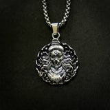 Men's Silver Chain with Hanuman Pendant