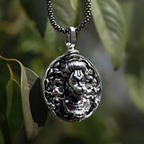 Men's Silver Chain with Hanuman Pendant